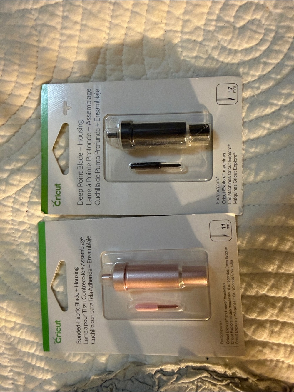 Cricut Blade Housings in Black and Rose Gold